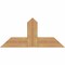 Ekena Millwork Portland Timber Gable Bracket, Western Red Cedar, 36"W x 16"H x 5 1/2"D x 5 1/2"F, 11/12 Pitch GBW036X16X0606POR00SWR - alternate 1